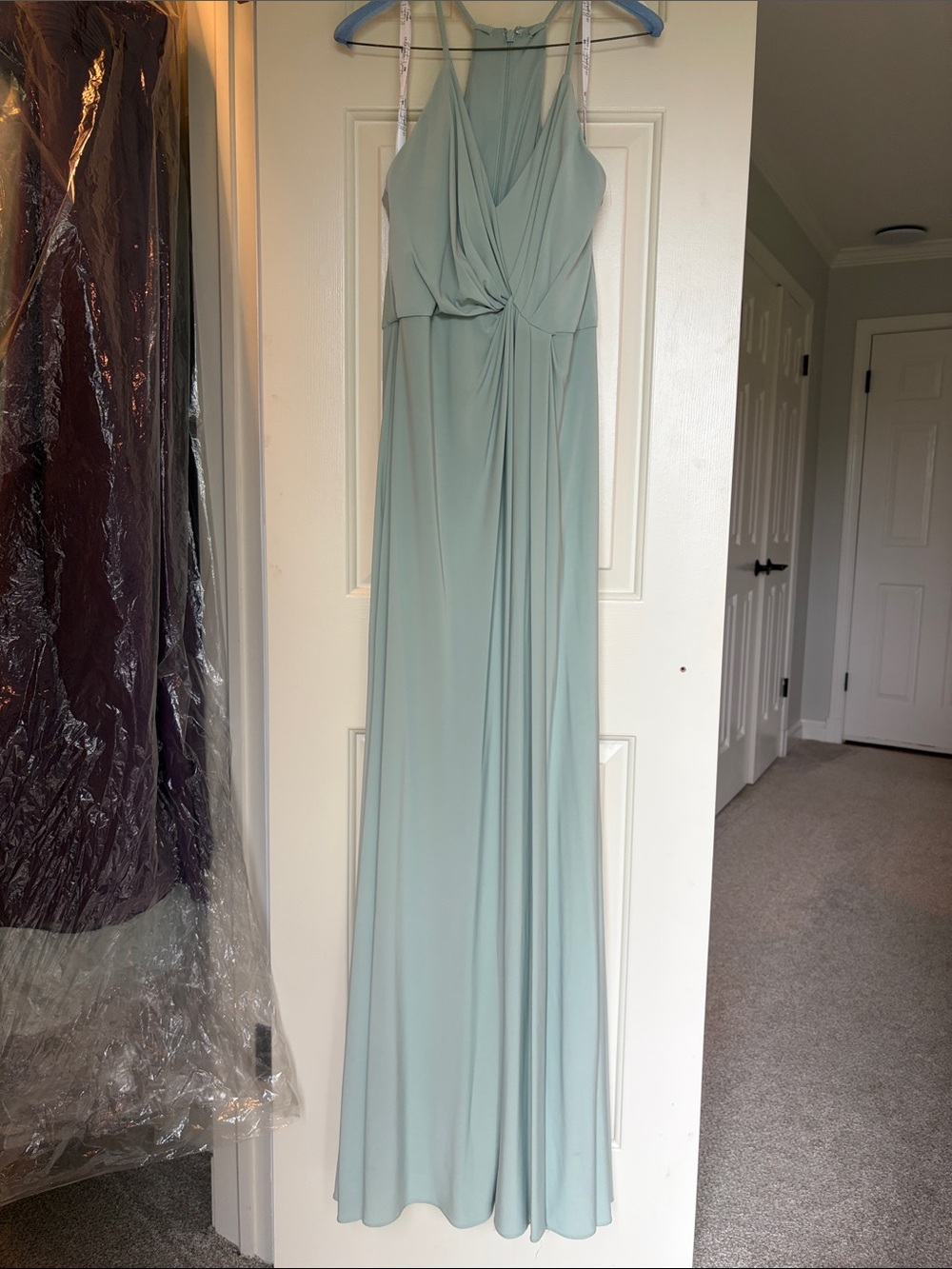 Halter/spaghetti strap maxi dress